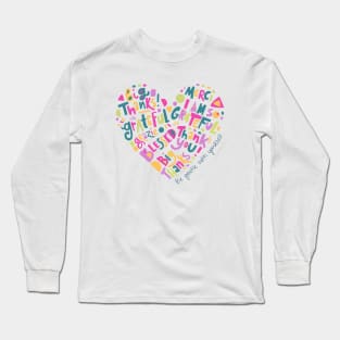 Thankful Grateful Blessed Long Sleeve T-Shirt